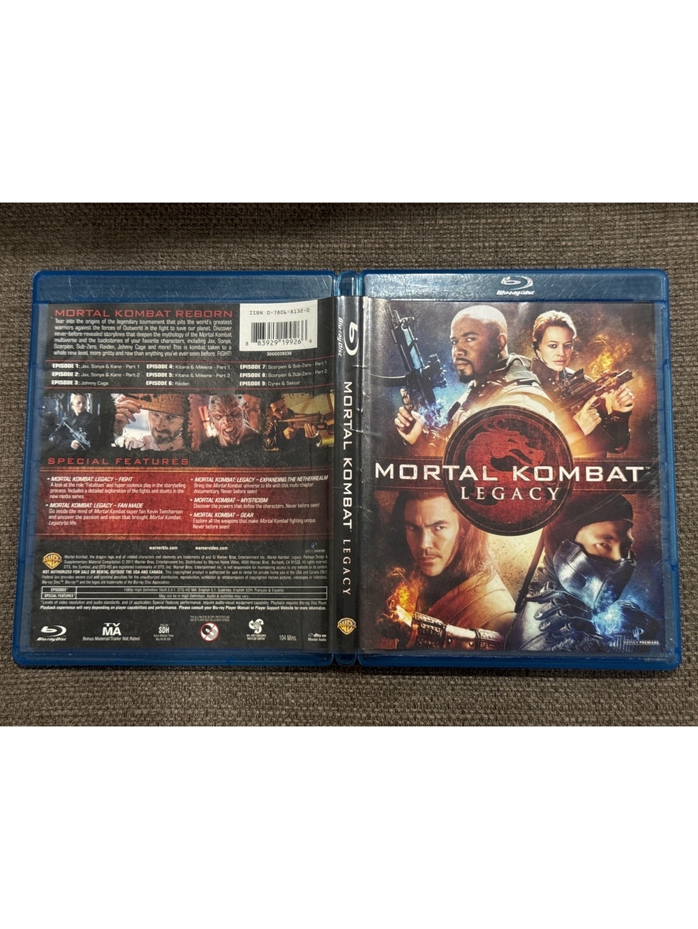 Mortal Kombat: Legacy Blu-ray, 2011